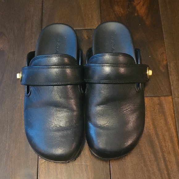 Blake Black Leather Slip-On Loafers - Picture 1 of 1